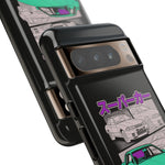 R32 Skyline GT-R Manga Style JDM Tough Phone Case Cover Gift