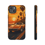 Orange Corvette C3 Stingray Sunset Palms Phone Case