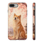 Akita Cherry Blossom Phone Case Sakura Dog Lover Gift