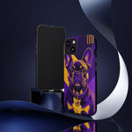 French Bulldog Pop-Art Portrait Tough Phone Case - Purple Gold