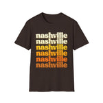 Nashville Tennessee Retro Vintage Shirt | Nashville Music City Souvenir Graphic T-Shirt