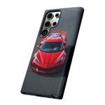 Red C8 Z06 Track Wing Tough Phone Case Cover Gift Art
