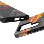 Orange C8 Z06 Flat Plane V8 Speed Art Tough Phone Case