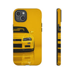 Yellow Skyline Phone Case, R34 GTR 90s JDM Legend Tough Cover for Men Gift