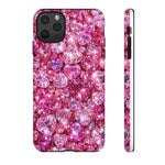 Pink Heart Gem Pattern phone case | Tough Case