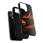 Black Charger Classic Muscle Flames Tough Phone Case Cover Gift