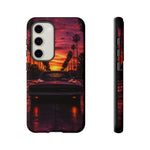 1969 Charger Sunset Tough Phone Case - Palm Silhouette Poster
