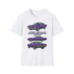 1970 Cuda purple car T-Shirt | Classic Muscle Car Tee
