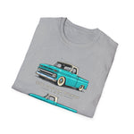 Vintage 1964 Chevy C10 Pickup Truck T-Shirt | Classic Lowrider Illustration