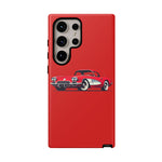 Red Classic Corvette C1 Illustration phone case | Retro Car Tough Case
