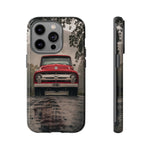 F100 Phone Case, Red White Classic Truck Foggy Road Cover, Gift