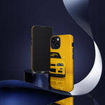 Yellow Skyline Phone Case, R34 GTR 90s JDM Legend Tough Cover for Men Gift