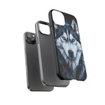 Siberian Husky Geometric Diamond Art Tough Phone Case