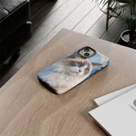 Ragdoll Cat Polygon Portrait Tough Phone Case - Blue Cream