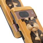 Schnauzer Mustache Boss Phone Case Funny Dog Lover Gift