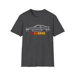 1986 AE86 Trueno Outline Silhouette JDM Classic Car T-Shirt Line Art Emblem Fan Gift