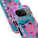 Neon Cyber Geisha phone case | Tough Case