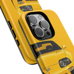 Yellow Supra Phone Case, MK4 90s JDM Legend Tough Protective Cover for Men