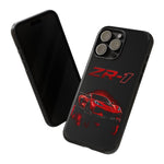 Red ZR1 C8 Phone Case for Chevy Fans, Tough Cover