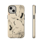 Red-Crowned Crane Sumi-e Art Tough Phone Case