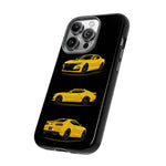 Yellow Camaro SS Muscle Car Phone Case Tough Multi View Print