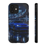 Skyline GT-R R34 Bayside Blue Tokyo Night Art Tough Phone Case