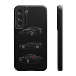 Black C5 Corvette Sports Car Phone Case Tough Multi View Print