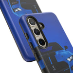 Blue Mustang Art Phone Case, GT500 American Muscle Car Tough Cover for Men