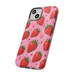 Retro Strawberry Y2K Art Tough Phone Case