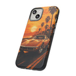 Orange Corvette C3 Stingray Sunset Palms Phone Case