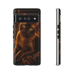 Burmese Golden Sable Portrait Art Tough Phone Case