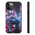 Skyline GT-R Tokyo Rain JDM Night Art Tough Phone Case