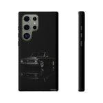 Black Classic C10 Truck Phone Case | Vintage Pickup Reflection, Minimal Auto Design