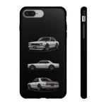 Silver Hakosuka Skyline Classic Sports Car Tough Phone Case for JDM Fans