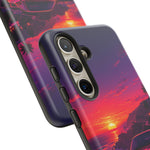FD RX-7 Retro Sunset Sports Car Tough Case | Neon Vaporwave Beach Drive
