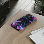 Neon Samurai Katana Rain Vaporwave Art Tough Phone Case