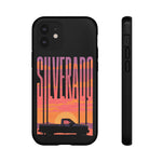 Silverado sunset truck Phone Case | Retro pickup silhouette