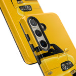 Yellow Supra Phone Case, MK4 90s JDM Legend Tough Protective Cover for Men