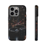 370Z City Prowl Tough Phone Case Black Sports Car at Night