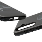 Black 1957 Chevy Bel Air Chrome Front Tough Phone Case for Classic Car Fans