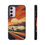 Retro Sunset Countach phone case | Sports car tough cover