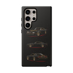 Trans Am Phone Case Black Gold, Three-View Vector Tough Cover