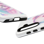 Pastel Panda Phone Case, Glitch Color Block Cover