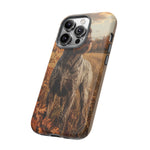 German Wirehaired Pointer Autumn Art Tough Phone Case