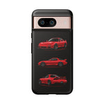 FD RX7 Phone Case Red, Three-View Vector Cover, JDM Gift
