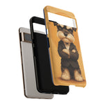 Schnauzer Mustache Boss Phone Case Funny Dog Lover Gift