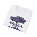 1970 Cuda purple car T-Shirt | Classic Muscle Car Tee