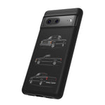 Black Silverado Classic Pickup Tough Phone Case for Chevy Truck Fans