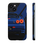 R34 Skyline Afterburner Rear GT-R Tough Phone Case for JDM Fans