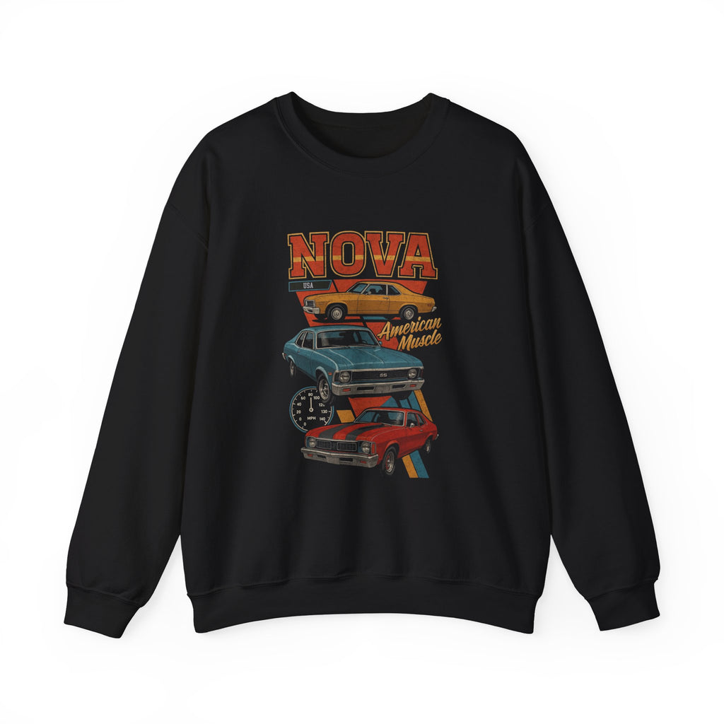 Chevy Nova American Muscle Crewneck Sweatshirt SS Classic Car Vintage